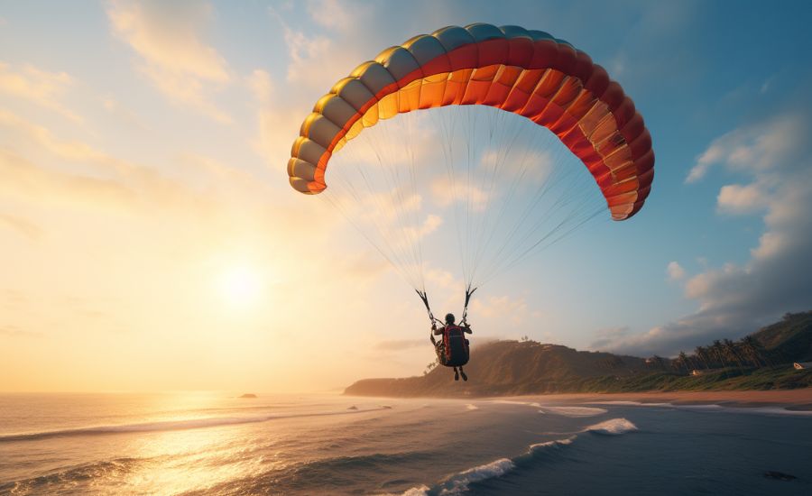 October in Goa is a perfect time to enjoy sports like paragliding